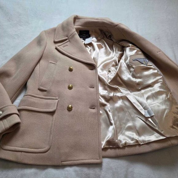 New 14 16 16T J Crew Stadium Cloth Majesty Peacoat pea coat in Dusty Ginger - Picture 5 of 10